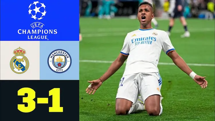 Real Madrid 3-1 Manchester City
